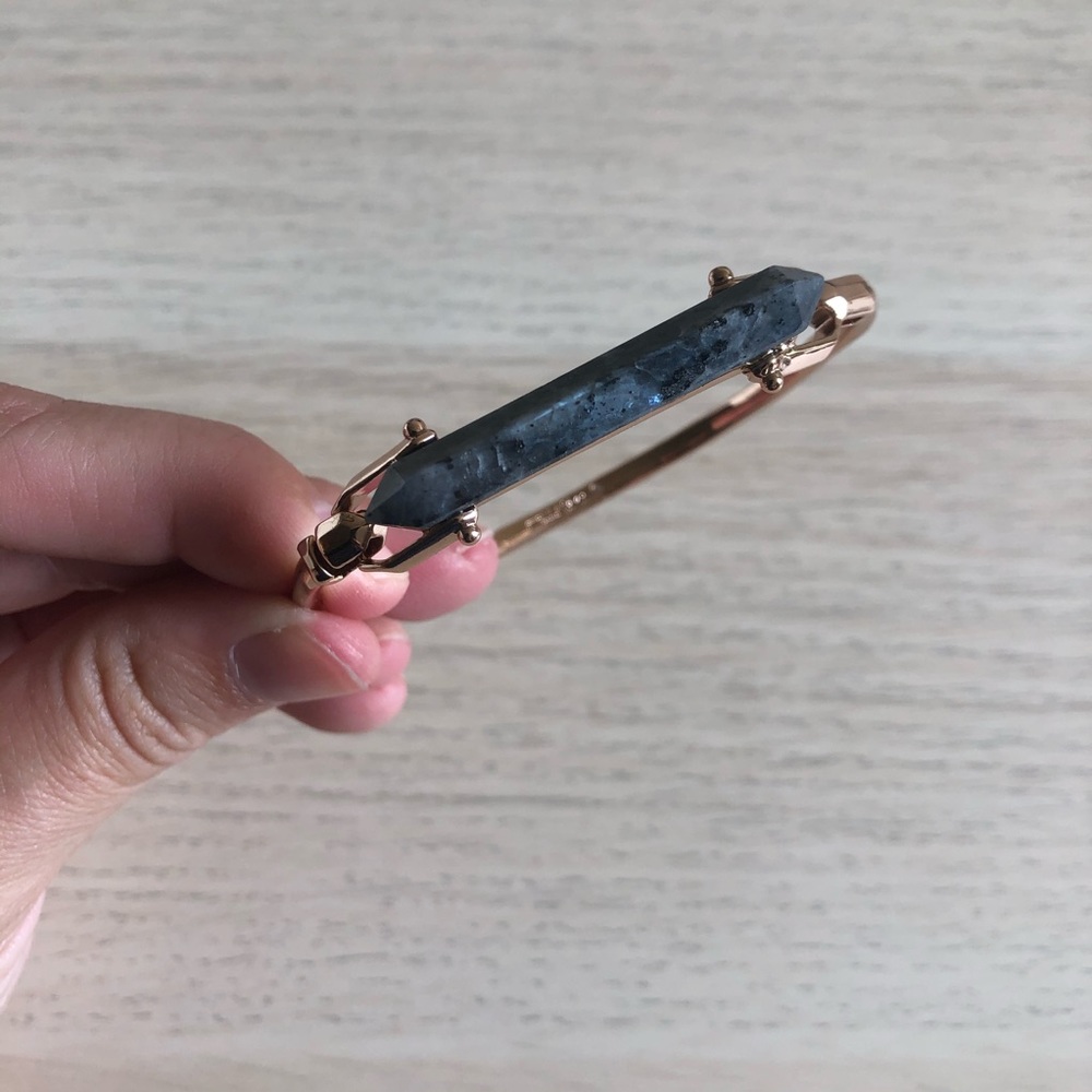 Stone rebel bracelet - rose gold